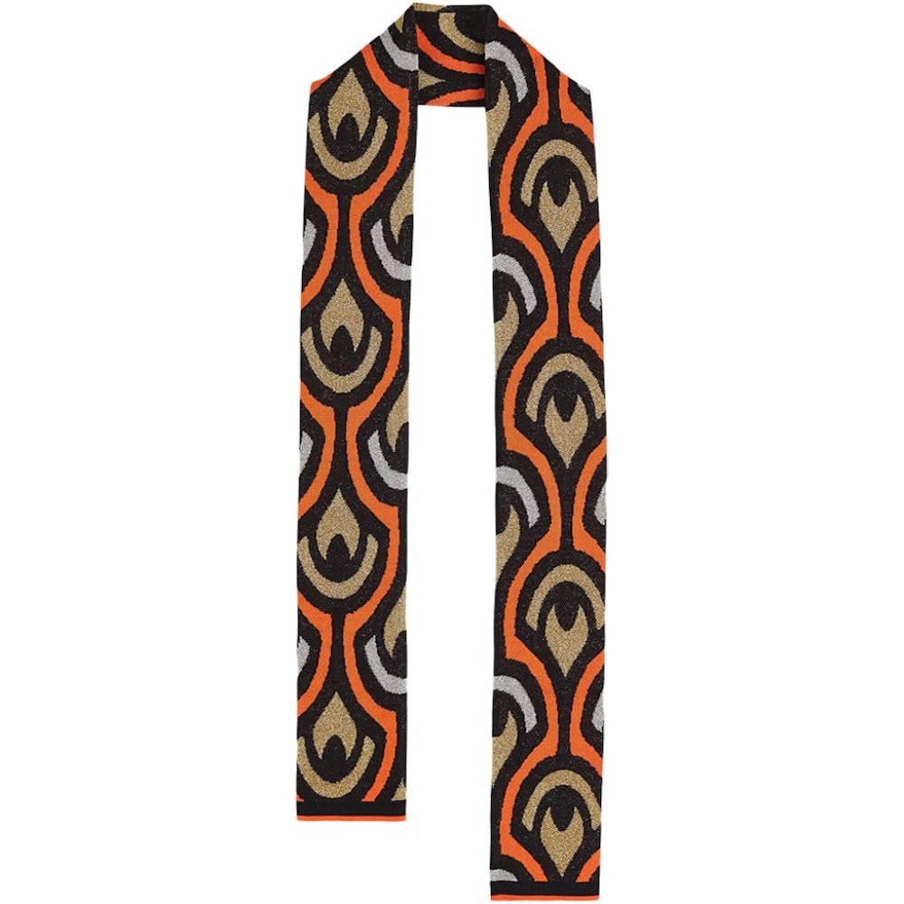 Rabanne H&M Glittery Jacquard-Knit Scarf NWT